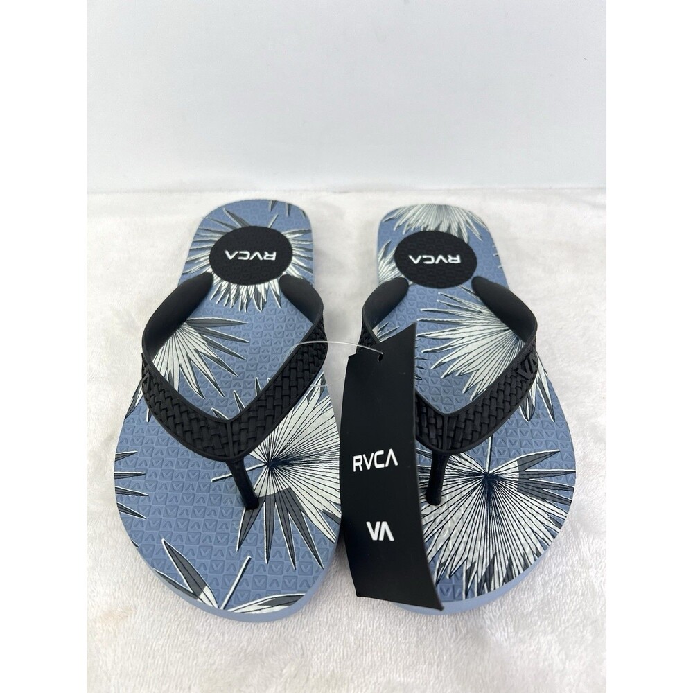 RVCA Surf Street Style Beach Pool Casual Flip Flops Teens Mens Size 5 Blue New